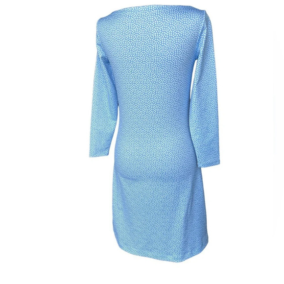 Vineyard Vines New Printed Margo Blue Boatneck Shirt Dress Size XXS - Picture 3 of 10